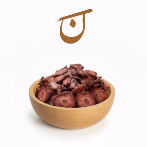 توت فرنگی خشک طبیعی و با کیفیت برای میان‌وعده سالم.