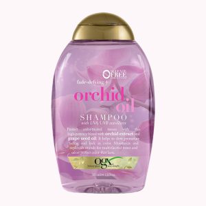 شامپو محافظ رنگ OGX حاوی روغن ارکید 385 میل برای موهای رنگ شده.