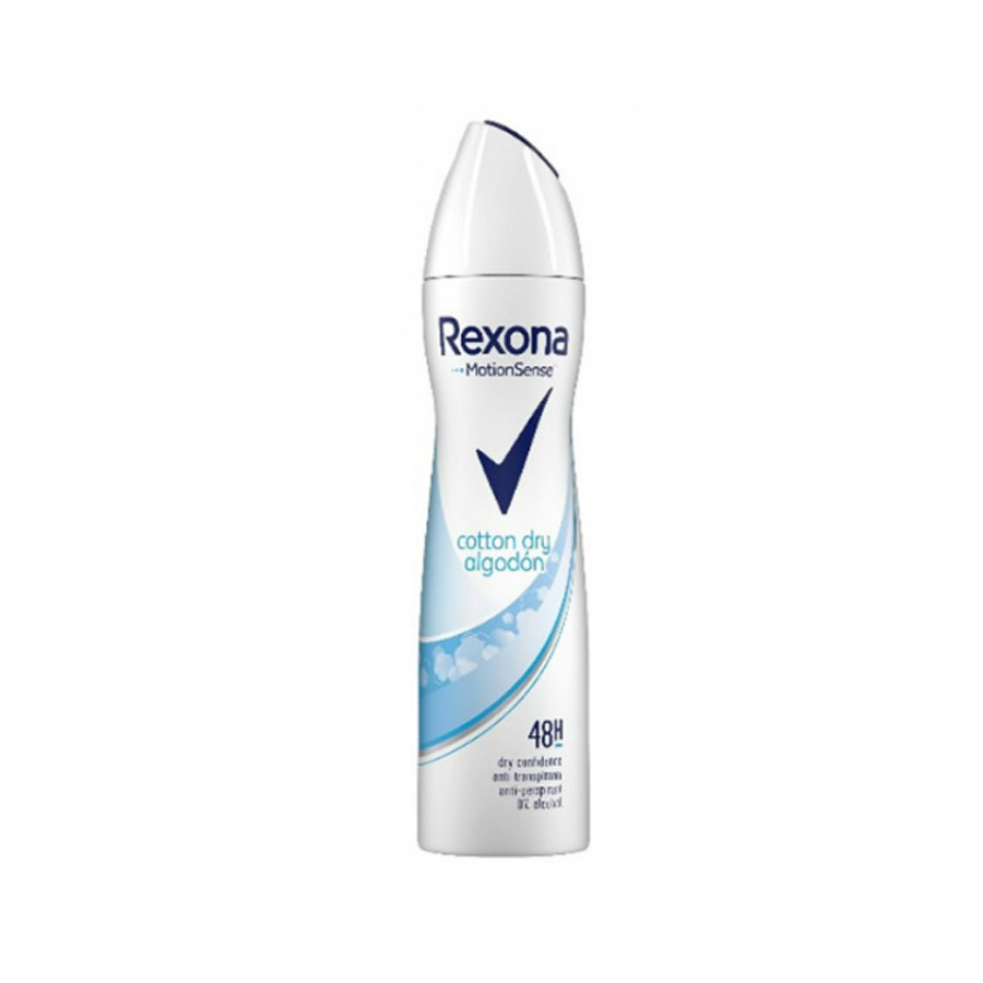 REXONA-COTTON-DRY-DEZODORANS-200ML اسپری ضد تعریق زنانه رکسونا مدل Cotton Dry حجم 200 میلیلیتر
