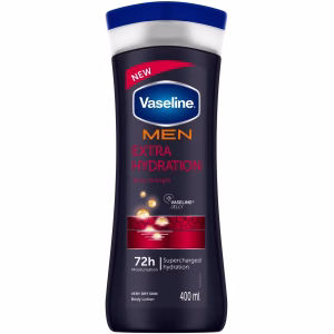 لوسیون بدن وازلین مردانه Extra Hydration 400ml برای پوست بسیار خشک