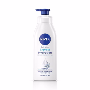 لوسیون بدن نیوآ آبرسان قوی Express Hydration 400ml با هیالورون و مواد دریایی.