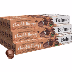 کپسول نسپرسو فندق بلمیو ۱۰ عددی، قهوه‌ای با طعم دلپذیر فندق.