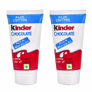 شکلات کیندر جوی ۵۰ گرم، بسته‌بندی دوقلو با شکلات و اسباب‌بازی سورپرایز.