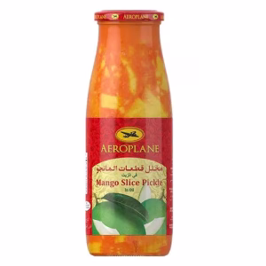 ترشی انبه اسلایس ایرپلین در روغن، محصولی باکیفیت و طعمی ماندگار.