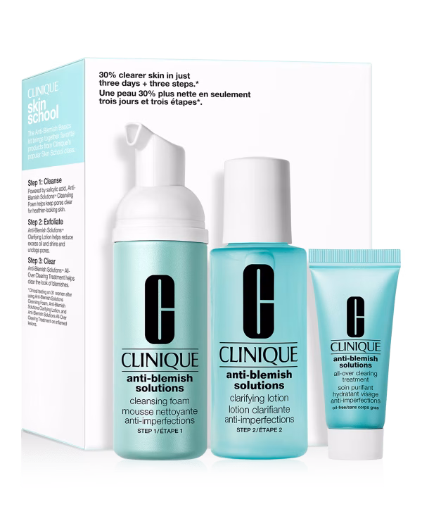 ست ضد جوش کلینیک مدل Anti-Blemish Solutions شامل 3 محصول مراقبت پوست