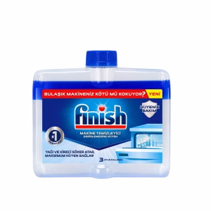 مایع جرم گیر ماشین ظرفشویی فینیش ۲۵۰ میل، پاک کننده عمیق چربی و رسوب.