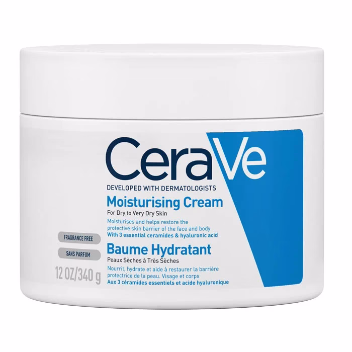 moisturising-cream-pot-340g-1-sm کرم مرطوبکننده سراوی مخصوص پوست خشک و خیلی خشک CeraVe Moisturizing Cream
