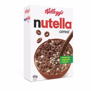 جعبه کورن فلکس نوتلا کلاگز 330 گرم برای صبحانه‌ای خوشمزه.