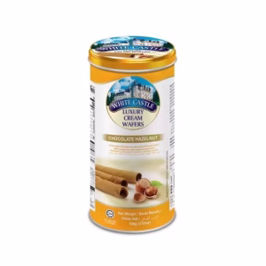 ویفر رول فندقی وایت کستل ۳۰۰ گرم – White Castle Hazelnut Wafer Rolls