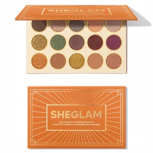 پلت سایه چشم نارنجی شیگلم با رنگ‌های گرم و پیگمنت بالا برای آرایش خاص