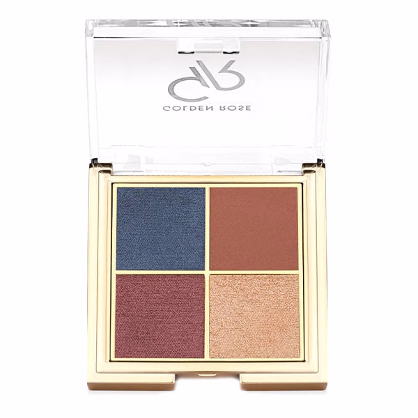 پالت سایه 4 رنگ گلدن رز Blue Charm 3 با رنگهای آبی درخشان و جذاب. پالت سایه 4 رنگ گلدن رز Blue Charm 3 با رنگهای آبی درخشان و جذاب.