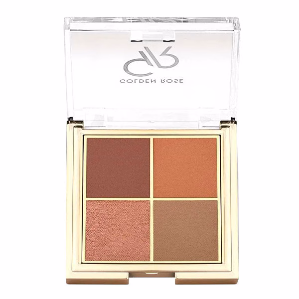 پالت سایه گلدن رز مدل رد بریک 5 با رنگهای گرم و مات برای آرایش چشم حرفهای. پالت سایه گلدن رز مدل رد بریک 5 با رنگهای گرم و مات برای آرایش چشم حرفهای.