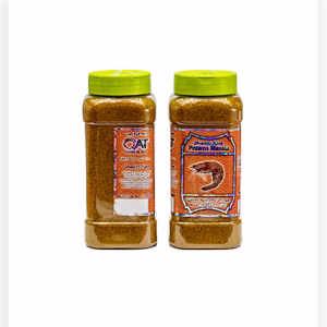 بسته‌بندی ادویه میگو بحرینی قرة العین 250 گرمی برای غذاهای دریایی.