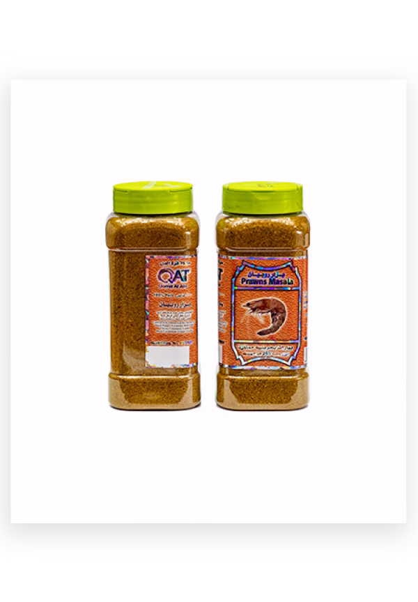 بسته‌بندی ادویه میگو بحرینی قرة العین 250 گرمی برای غذاهای دریایی.