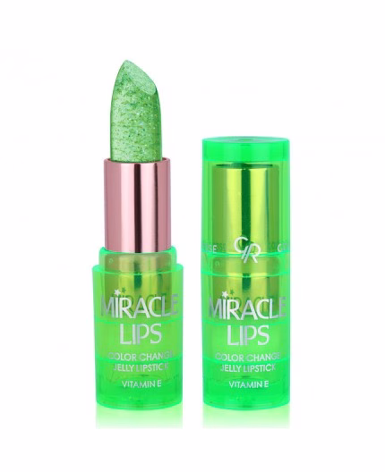 رژ لب جامد حرارتی سبز گلدن رز، تغییر رنگ دهنده با pH لب. رژ لب جامد حرارتی سبز گلدن رز، تغییر رنگ دهنده با pH لب.