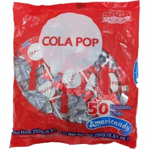 آبنبات نوشابه کولا پاپ 500 گرمی آمریکایی با طعم کلاسیک نوشابه.