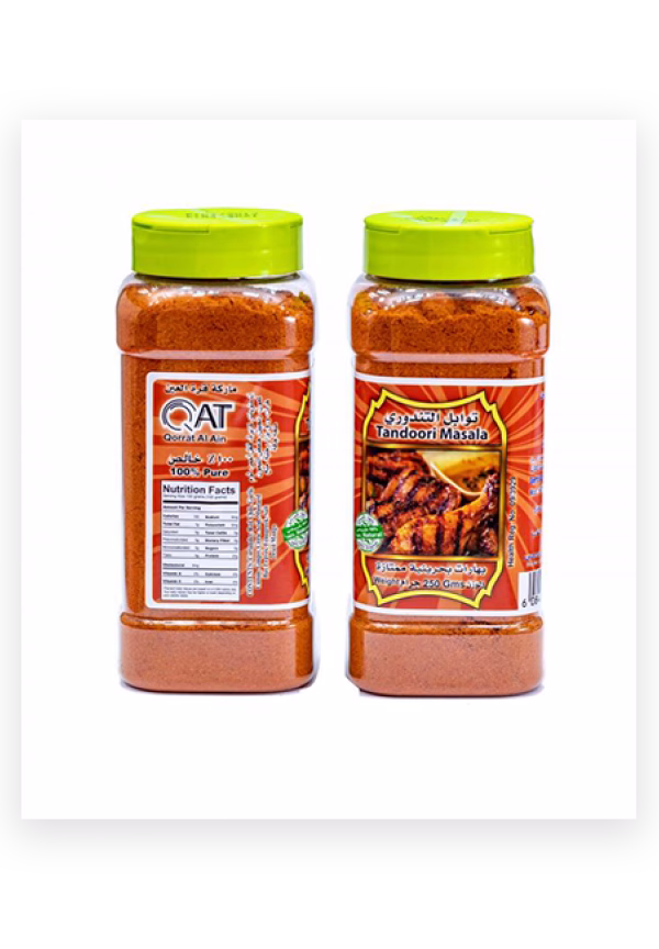 بستهبندی ادویه تندوری بحرینی قره العین 250 گرم برای طعمدار کردن گوشت. بستهبندی ادویه تندوری بحرینی قره العین 250 گرم برای طعمدار کردن گوشت.