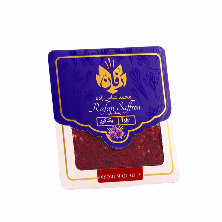 بسته زعفران رفان محمد عباس زاده 1 گرم