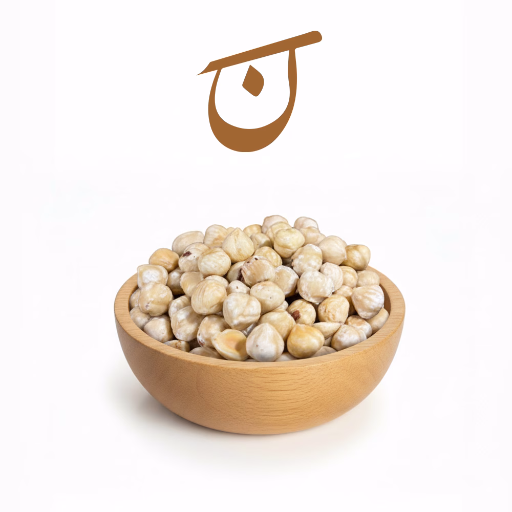 مغز فندق سفید 93092 کاسه مغز فندق سفید خام پوست کنده ترکیه