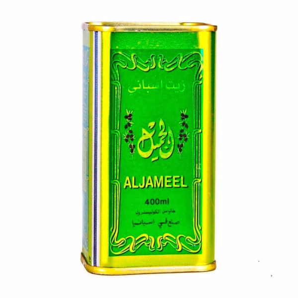 بطری روغن زیتون 400 میل الجمیل خالص و طبیعی بطری روغن زیتون 400 میل الجمیل خالص و طبیعی