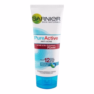 فوم شستشو گارنیر پیور اکتیو ضد آکنه و چربی
