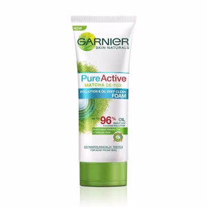 فوم شستشو گارنیر ماتچا دتوکس ۱۰۰ میل برای پوست چرب.