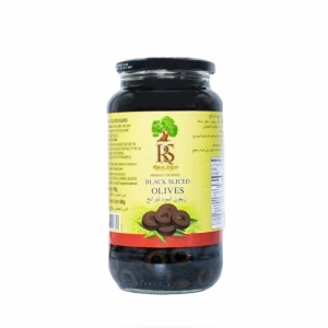 زیتون سیاه اسلایس 450 گرم آر اس RS آماده مصرف