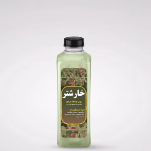 بطری عرق خارشتر نون والقلم اوز، محصول گیاهی خالص و طبیعی.