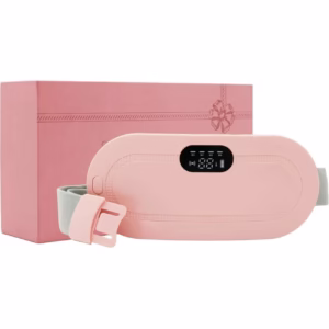 پد گرمایشی و ماساژور هوشمند قاعدگی صورتی با نمایشگر