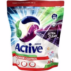 پاد لباسشویی اکتیو هوم ۴ در ۱ بسته ۱۵ عددی