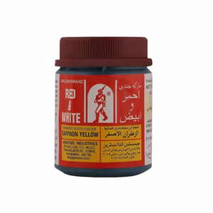 رنگ خوراکی زعفرانی جندی احمر ابیض 100 گرم