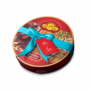 سوهان گل بدون شکر ساعدی نیا در جعبه کادویی آبی