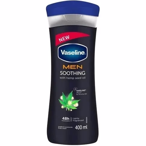 لوسیون بدن مردانه وازلین Soothing با روغن دانه کتان لوسیون بدن مردانه وازلین Soothing با روغن دانه کتان