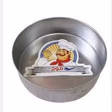 قالب کیک گرد پرسی موج 25 سانتی‌متر