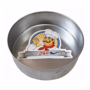 قالب گرد کیک موج 18 سانتی‌متری فلزی