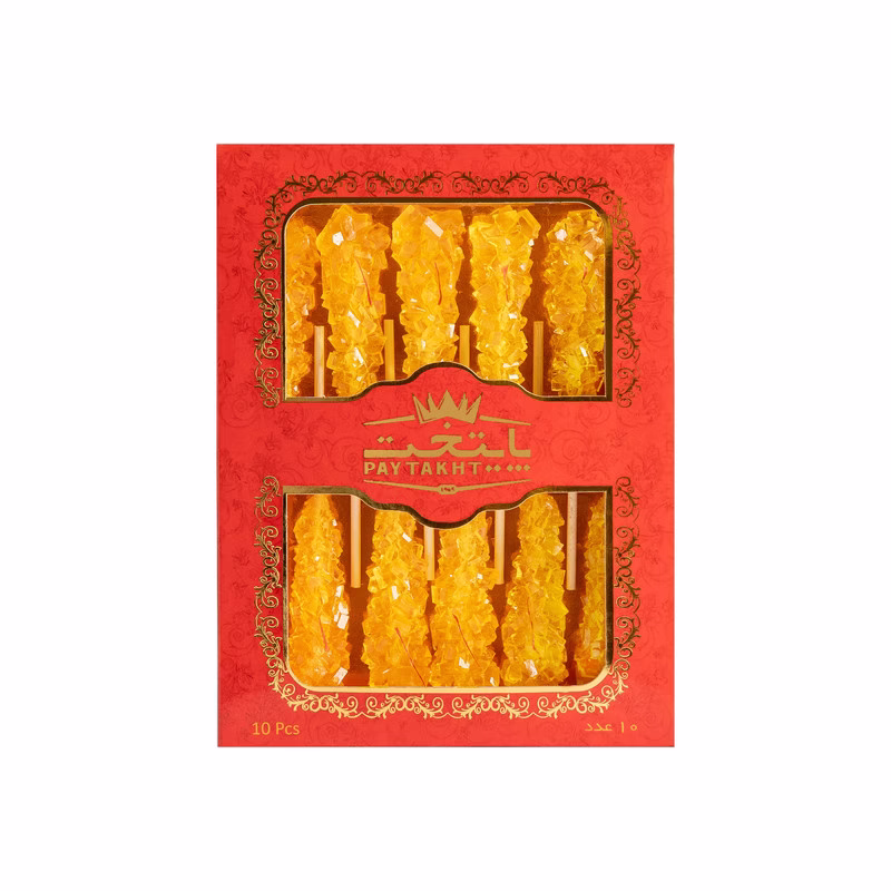 بسته نبات چوبی زعفرانی پایتخت 10 عددی بسته نبات چوبی زعفرانی پایتخت 10 عددی