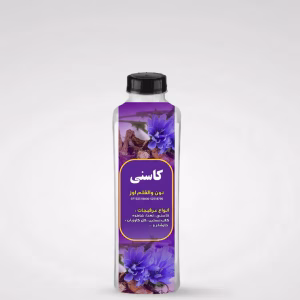 بطری عرق کاسنی نون والقلم اوز با گل‌های کاسنی