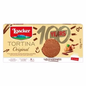 بیسکویت لواکر تورتینا کاکائویی کرمدار فندقی 6 عددی