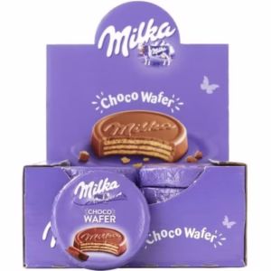 بسته ۳۰ عددی ویفر سکه‌ای میلکا با روکش شکلات