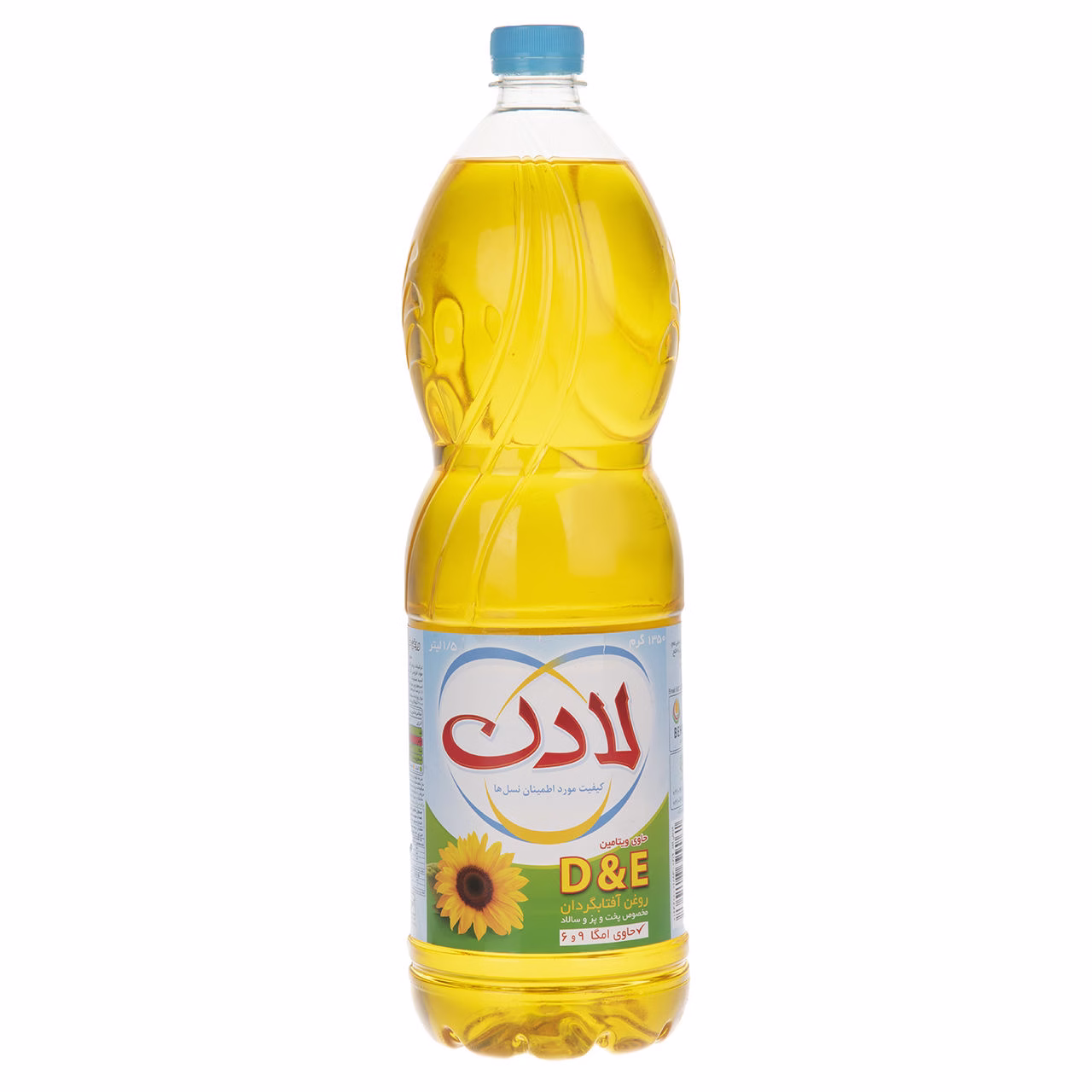 بطری روغن آفتابگردان لادن 1350 گرمی بطری روغن آفتابگردان لادن 1350 گرمی