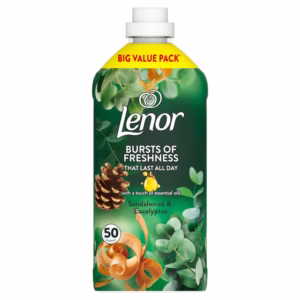 نرم کننده لباس لنور با رایحه چوب صندل و اکالیپتوس