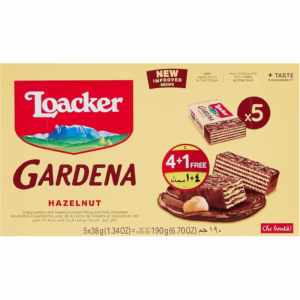 بسته‌بندی ویفر فندقی گاردنا لوکر 190 گرمی