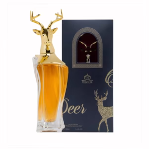 ادکلن Deer یومسرا، بطری طلایی و شیک طرح گوزن