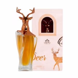 ادکلن یومسرا دیر با درپوش گوزنی و بسته‌بندی شیک.