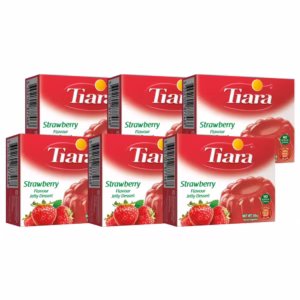 پودر ژله توت فرنگی تیارا بسته 6 عددی