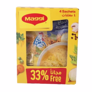 بسته 4 عددی سوپ ماجی رشته‌ای مرغ Maggi