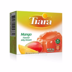 بسته پودر ژله انبه تیارا با ژلاتین حلال