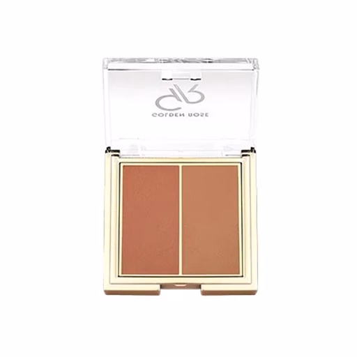 پالت سایه 2 رنگ Rosy Bronze گلدن رز Golden Rose 2-Color Eyeshadow Palette Rosy Bronze