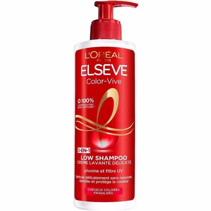شامپو 400 میل بدون سولفات مو رنگ شده لورآل L'Oréal Paris Color Protect Sulfate-Free Shampoo 400ml