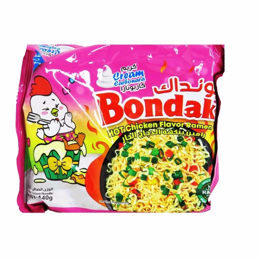 نودل بونداک با طعم کربونارا 140 گرمی Bondak Carbonara Noodle 140g